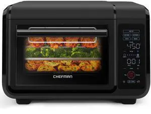 Air Fryer Toaster Oven Combo, 15 Qt. Countertop Oven for Quick & Healthy Meals, Bake, Broil, Air Fry, Toast, and Bagel Functions, 450°F Max Temp, 4 Slice Toaster Oven Air Fryer Combo