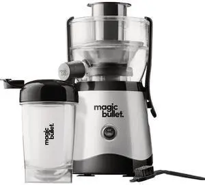 Mini Juicer with Cup, Black and Silver