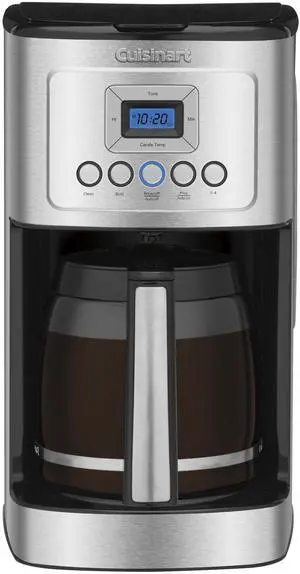 14-Cup Coffee Maker, Programmable PerfecTemp Glass Carafe Coffee Machine with 1-4 Cup Setting, Brew Strength Control and Brew Pause, Stainless Steel, DCC-3200NAS