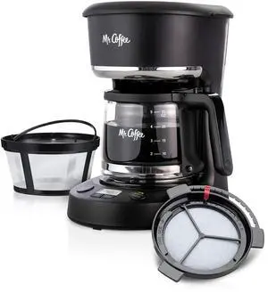 Programmable Coffee Maker 5 Cups with Auto Pause Glass Carafe Compact Design Black Programmable Coffee Maker 5 Cups with Auto Pause Glass Carafe Compact Design Black