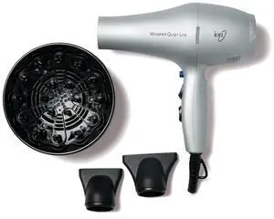 Whisper Quiet Lite Ionic Ceramic Hair Dryer, 1875 Watts, Lightweight, Powerful, 4 Temperatures, 2 Speeds Whisper Quiet Lite Ionic Ceramic Hair Dryer, 1875 Watts, Lightweight, Powerful, 4 Temperatures, 2 Speeds