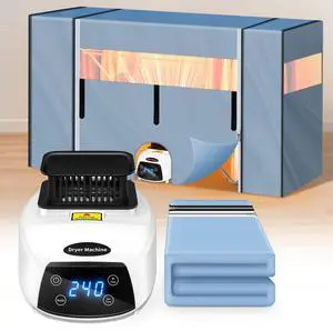 Portable Clothes Dryer 2000W Quick Drying Machine, Portable Dryers for Laundry Compatible with Clothes Drying Rack (Rack Not Included), Mini Dryer with Timer for Apartments, Small Spaces