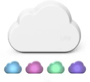 PureBaby Cloud Ultrasonic Cool Mist Humidifier Quiet Variable Mist for up to 24 Hrs Ideal for Baby Nurseries & Kids Bedrooms to Relieve Congestion Colds & Coughs, Night Light, BPA-Free