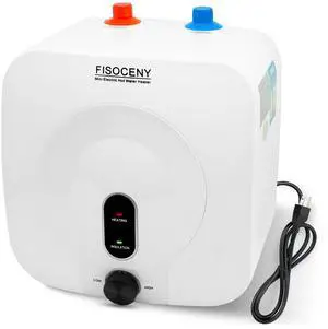 2.5 Gallon Mini Tank Water Heater Under Sink Hot Water 1500W 120V Water Heaters for RV Kitchen RV 1/2NPT Stainless Steel Hose 3-way Fitting White 2.5 Gallon Mini Tank Water Heater Under Sink Hot Water 1500W 120V Water Heaters for RV Kitchen RV 1/2NPT Stainless Steel Hose 3-way Fitting White