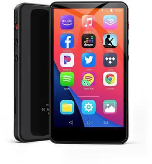 144GB MP3 Player with Bluetooth and WiFi, 4IN HD Full Touch Screen MP3 & MP4 Music Player with Spotify, Libby, Amazon Music,YouTube,Tiktok, E-Book, MP4 Player for Kids Up to1TB