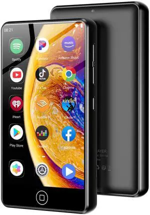 144GB MP3 Player with Bluetooth and WiFi, Android Spotify Music Player for Pandora, Amazon Music, Audible. 4.02" Touchscreen, Speaker, Supports Play Store,Up to 512GB