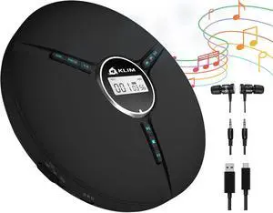 Discman Portable CD Player with Headphones, Built-in Battery - New - CD Players for Home, Car - Compatible w/SD Card, CD, CD-R, CD-RW, MP3, WMA - 5 EQ Effects - Walkman CD Player - Black Discman Portable CD Player with Headphones, Built-in Battery - New - CD Players for Home, Car - Compatible w/SD Card, CD, CD-R, CD-RW, MP3, WMA - 5 EQ Effects - Walkman CD Player - Black