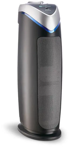 4-In-1 HEPA Air Purifier for Home, Large Rooms Up To 743 Sq. Ft. with HEPA Air Filter, UV-C Light & Odor Reduction, AC4825E, 22" Tower, Gray