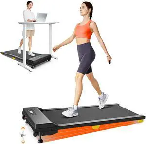 Walking pad with Incline, 3-in-1 Under Desk Treadmill for Home and Office, 2.5 HP Portable Walking Jogging Running Machine with Remote Control and LED Display