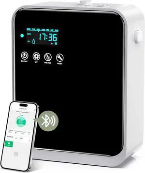 Waterless Essential Oil Diffuser for Home and Commercial Use, Up to 1500 sq.ft. 240ml Aromatherapy Scent Diffuser for Large Rooms, Smart Scent Air Machine Premium Humidifier Aroma Diffuser