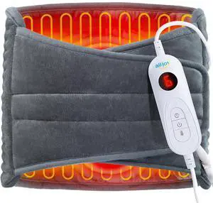 Heating Pad for Back Pain Relief, 12"x44" Large Heating Pad for Period Cramp, Electric Heating Pads Wrap for Lower Back Neck Shoulders Back Warmer with 10 Heat Levels & 4 Timers Auto Off
