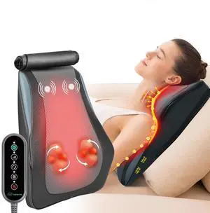 Snailax Back Massager for Back Pain Deep Tissue, Shiatsu Lower Back Neck Massager with Heat, 3D Kneading Massage Pillow for Neck Shoulder Legs, Gifts for Mom, Dad, Women Snailax Back Massager for Back Pain Deep Tissue, Shiatsu Lower Back Neck Massager with Heat, 3D Kneading Massage Pillow for Neck Shoulder Legs, Gifts for Mom, Dad, Women