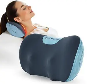 Shiatsu Neck and Back Massager with Heat, Neck Massager Pillow with 3D Kneading Deep Tissue, Cordless & Portable, Soothes Muscle Tension at Home, Office, Travel,Ideal Gift for Men & Women