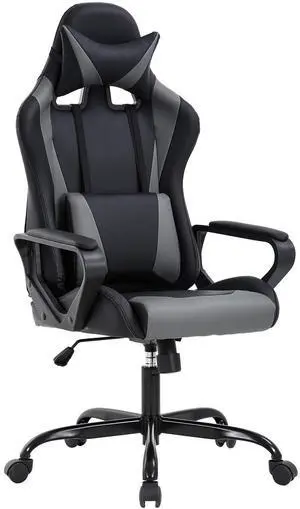 PC Gaming Chair Ergonomic Office Chair Cheap Desk Chair Executive Task Computer Chair Back Support Modern Executive Adjustable Arms Rolling Swivel Chair for Women, Men