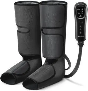 Leg Compression Massager for Circulation and Relaxation, FSA Eligible Foot and Calf Massage Machine 2 Modes 3 Intensities with Hand-held Controller for Pain Relief, HSA Adjustable Leg Wraps Leg Compression Massager for Circulation and Relaxation, FSA Eligible Foot and Calf Massage Machine 2 Modes 3 Intensities with Hand-held Controller for Pain Relief, HSA Adjustable Leg Wraps