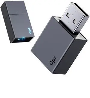 Carplay Wireless Adapter for Apple iPhone - Convert Wired to Wireless Bluetooth Car Play Adapters for Cars from 2016 and iOS 10+, No Latency,Plug and Play Easy Use, Mini USB Type A Black