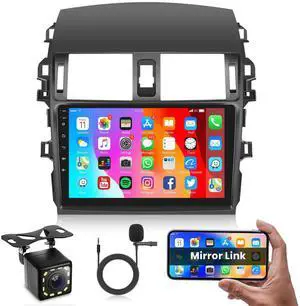 Screen for Toyota Corolla 2009-2013 Car Radio, Android Car Stereo GPS Navigation 9 Inch Touch Screen Bluetooth WiFi Mirror Link FM SWC Rear View Camera Microphone Screen for Toyota Corolla 2009-2013 Car Radio, Android Car Stereo GPS Navigation 9 Inch Touch Screen Bluetooth WiFi Mirror Link FM SWC Rear View Camera Microphone