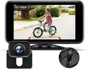 Wireless Backup Camera for Truck: 4.8" HD 1080P Night Vision Rear View Camera with Stable Signal Dual Channel, Easy Install IP69K Waterproof Back Up Camera for Cars, Pickup, SUV, Van -  W11