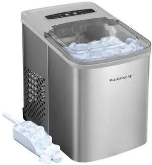 26 Lbs per Day Portable Compact Maker, Ice Making Machine, Stainless, Medium