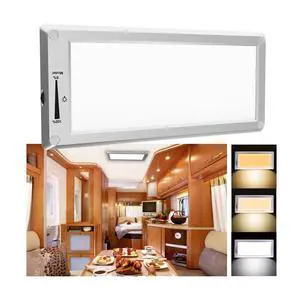 RV Lights Interior, 3 Color TEM Camper Lights, Dimmable 12v Volt Led Lights Fixture (1)