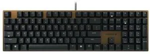 KC 200 MX Mechanical Office Keyboard with New MX2A switches. Modern Design with Metal Plate Frame. (Bronze W/MX2A Silent Red Switch)