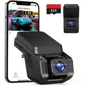 Dash Cam Front and Inside, 2.5K+1080P Dual Camera for Cars, Hidden Car Camera Front and Interior with Super Night Vision, 4 IR LEDs, G-Sensor, 24H Parking Mode, Loop Recording, 32GB Card Included Dash Cam Front and Inside, 2.5K+1080P Dual Camera for Cars, Hidden Car Camera Front and Interior with Super Night Vision, 4 IR LEDs, G-Sensor, 24H Parking Mode, Loop Recording, 32GB Card Included