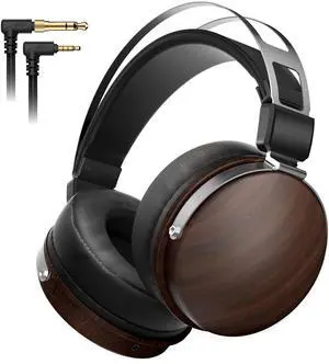 Wired Studio Headphones with 32, Professional Over-Ear Monitor Headset for Recording Mixing DJ Podcast Audiophile, Detachable Cables & Comfortable Protein Leather, Stereo for Computer Guitar Amp