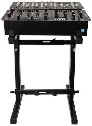 RXS20 Portable Mixer Stand 300 lbs Capacity, Adjustable Height 24-36in, Adjustable Width 13.8-23.6in, Collapsible, Padded Platform, Perfect for DJs and Musicians