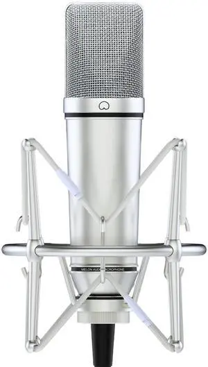 MA-87 Studio Condenser Microphone, 26mm Gold Large Diaphragm Capsule, Including Foam Filter, Metal Shock Mount, XLR Cable and Mic Bag - for Singing, Vocal Recording and Podcasting
