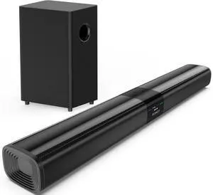 Sound Bar for Smart TV with 5.25 Inch Subwoofer, 100W 24 Inch Soundbar for TV, TV Soundbar with Optical, ARC, AUX and Bluetooth 5.3 Inputs, Detachable Surround Sound System for TV Sound Bar for Smart TV with 5.25 Inch Subwoofer, 100W 24 Inch Soundbar for TV, TV Soundbar with Optical, ARC, AUX and Bluetooth 5.3 Inputs, Detachable Surround Sound System for TV
