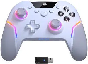 X20 Wireless PC Controller with 4 Back Paddles, Hall Joysticks, Dual-Mode Triggers, 1000Hz Polling, RGB, 1000mAh  Bluetooth/USB Gaming Controller for PC/Switch/Steam/Android