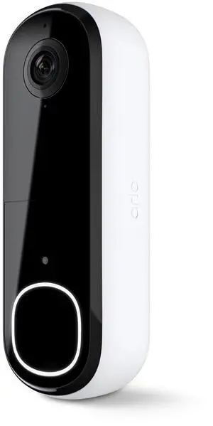 Video Doorbell 2K | 2nd Gen | Wire-Free/Wired Option, 2-Way Audio, Night Vision, Head to Toe Video View, Integrated Siren | Live Stream | Real Time Notifications |180 Deg Wide View, White