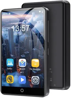 80GB MP3 Player with Bluetooth and WiFi, Mp3 & Mp4 Music Player with Spotify, Amazon Music, Deezer, Audible, Browser, 4.0" IPS Touch Screen Android Player with Speaker, FM Radio, Up to 512GBBlack