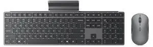 700 Modern Wireless Keyboard & Mouse Combo, 2.4 GHz Dongle & Dual Bluetooth Connection, AES-128 Encryption, 36 Month Battery Life, Quiet Mouse, Luna Grey