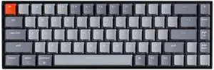 K6 Bluetooth 5.1 Wireless Mechanical Keyboard with  K Pro Brown Switch/LED Backlit/Rechargeable Battery, 68 Keys Compact Keyboard Compatible with Mac Windows