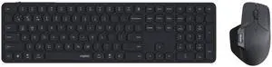 9560M Wireless Keyboard and Mouse Combo, Blade-Series E9550L 110-Key Ultra-Thin Keyboard and MT760SE Wireless Mouse, Support 4 Devices, Quiet, USB-C, Rechargeable, for Windows/Mac/Linux/Chrome