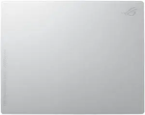 ROG Moonstone Ace L Glass Gaming Mouse Pad  19.7 x 15.7, Ultra-Smooth Matte Tempered Glass for Quiet Ultrafast Glides, Impact/Scratch Resistant, Easy to Clean, Anti-Slip Silicone Base - White