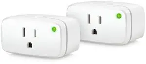 Energy (Matter) 2 Pack  Smart Plug, App and Voice Control, 100% Privacy, Matter Over Thread, Works with Apple Home, Alexa, Google Home, SmartThings, requires Thread Border Router