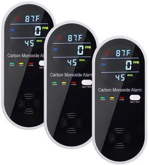 3-in-1 Carbon Monoxide Detectors, Portable Carbon Monoxide Detector for Travel with Temperature & Humidity Display, Carbon Monoxide Detector Plug in Wall for Home/RV, Accurate & Easy to Install 3 3-in-1 Carbon Monoxide Detectors, Portable Carbon Monoxide Detector for Travel with Temperature & Humidity Display, Carbon Monoxide Detector Plug in Wall for Home/RV, Accurate & Easy to Install 3