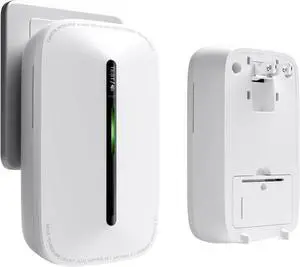 2 Packs Carbon Monoxide Detectors Plug in, 10-Year Battery Powered CO Detector with Breathing Light, Portable Traval Carbon Monoxide Alarm for Home/Office/RV