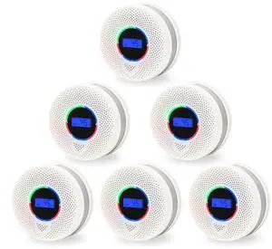 Kesy Upgraded Smoke and Carbon Monoxide Detector 10-Year Lifespan, Dual Sensor Smoke Alarm & Carbon Monoxide Detector (6 Pack)