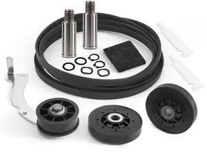 Upgraded Dryer Rebuild Kit Compatible with Speed Queen 1992 & Newer SM, Include RB170002 Dryer Roller Kit & D516792 Dryer ldler Pulley & D511255P Dryer Cylinder Belt & RB170003 Dryer Drum Glide Kit