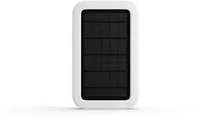 Solar Panel for Outdoor Security Camera,White