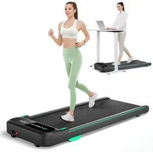 2025 Upgrade Smart Walking Pad with MIIT Modes, Walking Pad Treadmill with APP, Treadmills for Home 2.5 HP Motorized, Plug and Play Jog Machine with HiveTech Cushioning, Remoter and LED Display
