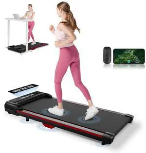 Walking Pad,Treadmills for Home Office, 2.5HP Portable Under Desk Treadmill with APP, Remote Control, Led Display, 300 Lbs Capacity