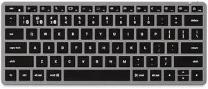 Slim X1 Bluetooth Backlit Keyboard for Mac, Illuminated Keys & Multi-Device Sync, for MacBook Air/Pro M4, iPad Air/Pro M4/M3, iPad mini, Mac mini, iMac - Space Gray