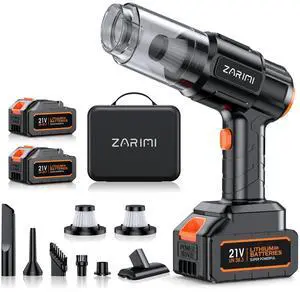 Car Vacuum Portable Cordless, 40000Pa High Power Dust Buster, 6-in-1 Handheld Vacuum Cleaners for Home, Car, Pet Hair, Keyboard, Black