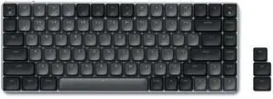 SM1 75% Mechanical Keyboard for Mac and Windows, LED Backlit Bluetooth Keyboard, 84 Keys Compact Wireless, Gaming, for Mac and Windows - Dark Gray/Gray