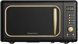 EMW788RETRO 0.7 cu. ft. Retro Microwave, Black-Gold