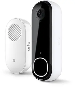 Video Doorbell 2K 2nd Generation & Chime 2 Bundle, 2K Doorbell Camera, 2-Way Audio, Package Detection, Motion Detection and Alerts, Built-in Siren, Night Vision, AVDK4001-100CNS, White